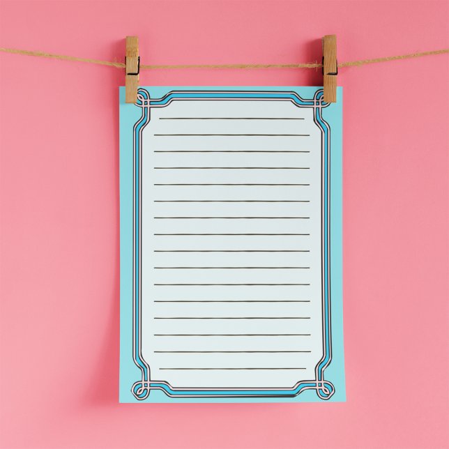 Bloco De Notas Notas da Pós-it® das Linhas Enquadradas (Criador carregado)