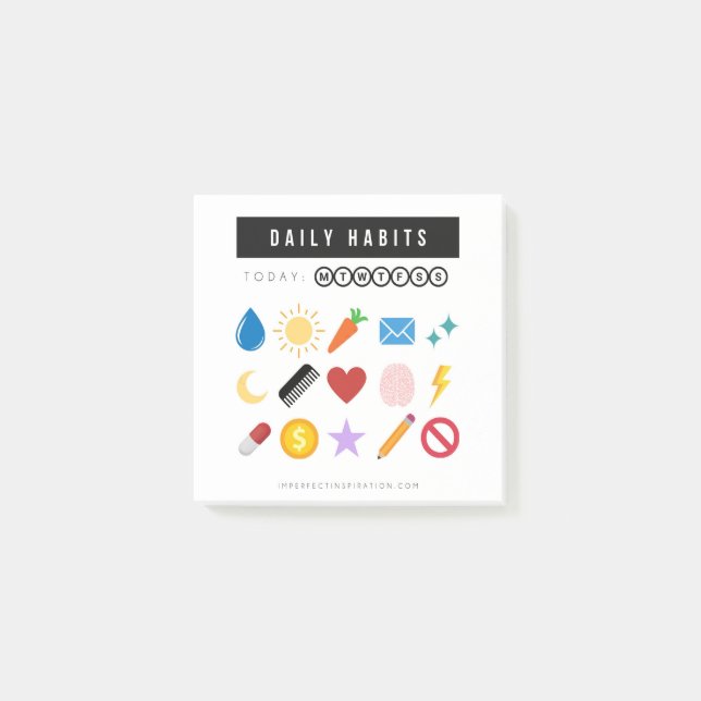 Bloco De Notas Notas da Pós-Ti®, 3" x 3" (Frente)