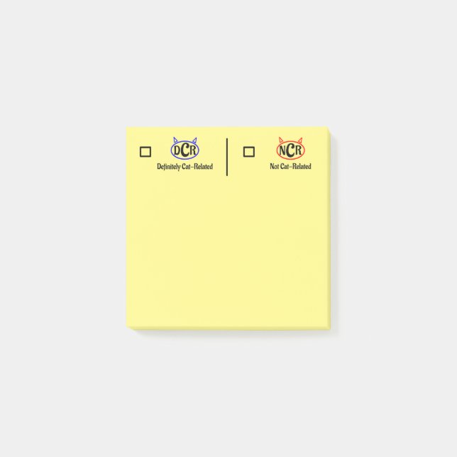 Bloco De Notas Notas da Tarefa Cat (Frente)