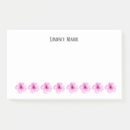Bloco De Notas Notas das flores PERSONALIZADAS