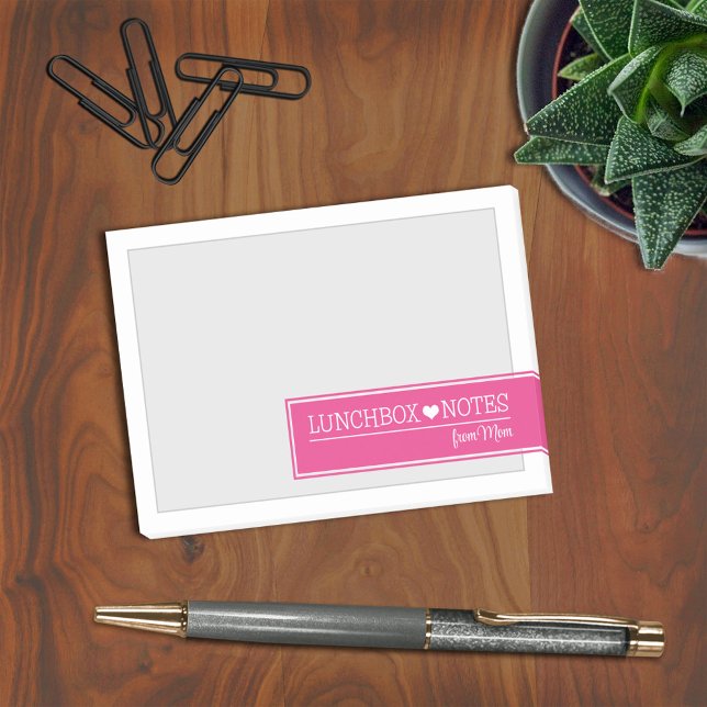 Bloco De Notas Notas de Amor da Caixa de Almoço (Criador carregado)