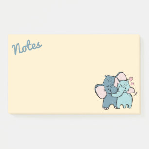 Bloco De Notas Notas de amor de elefante