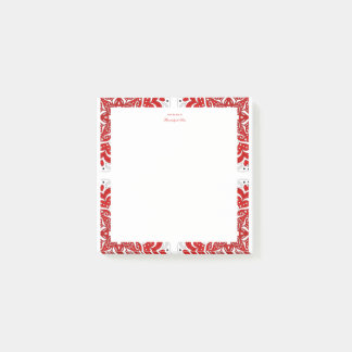 Bloco De Notas Notas de Amor Intriciado - Vermelho - Poste-O