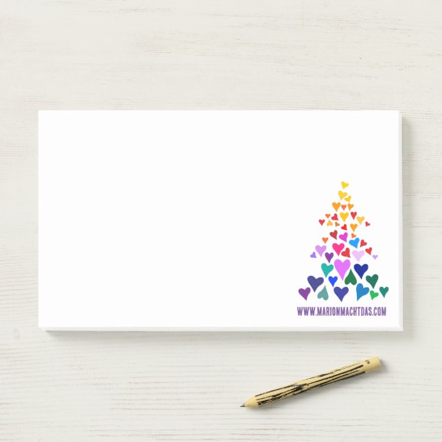 Bloco De Notas Notas de Arco-íris de Natal (Na mesa)