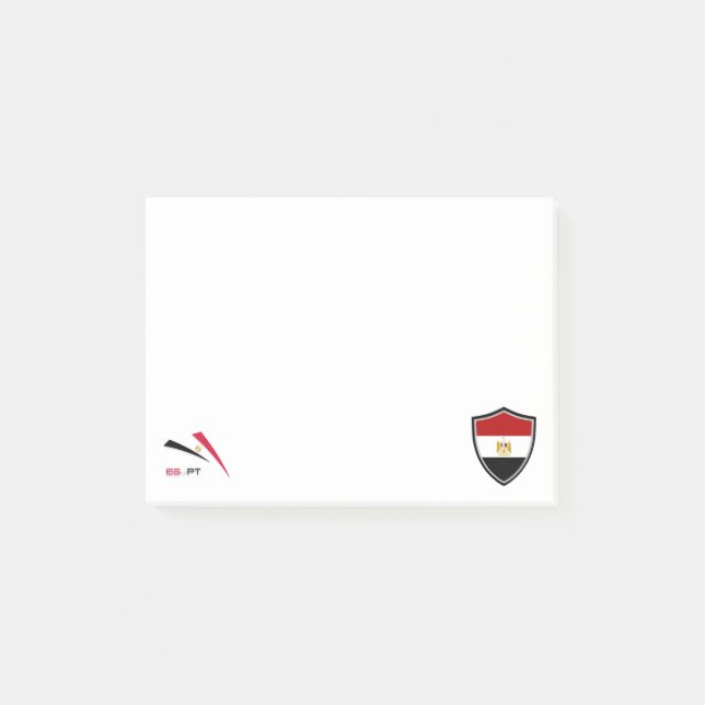 Bloco De Notas Notas de bandeira egípcia (Frente)