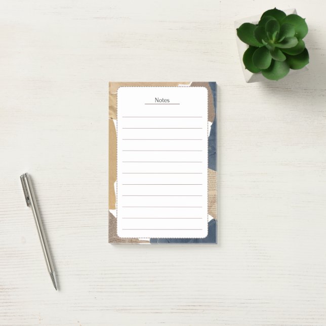 Bloco De Notas Notas de Caderno de Recortes de Papel Envelhecido  (Escritótio)