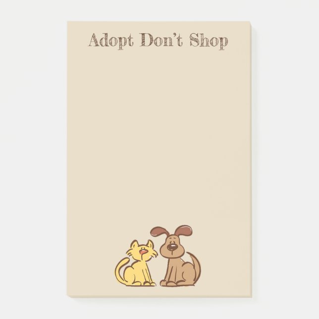 Bloco De Notas Notas de Cães e Gatos (Frente)