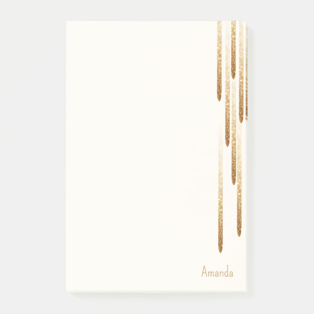 Bloco De Notas Notas de chuva reluzente (Frente)