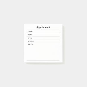 Bloco De Notas Notas de Compromisso