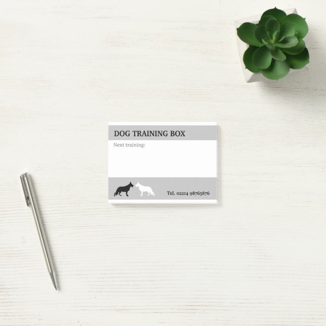 Bloco De Notas Notas de compromissos com Cão Pastor (Escritótio)