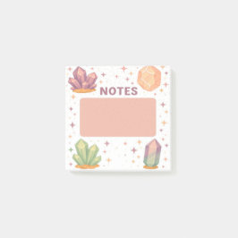 Bloco De Notas Notas de Cristal Místico