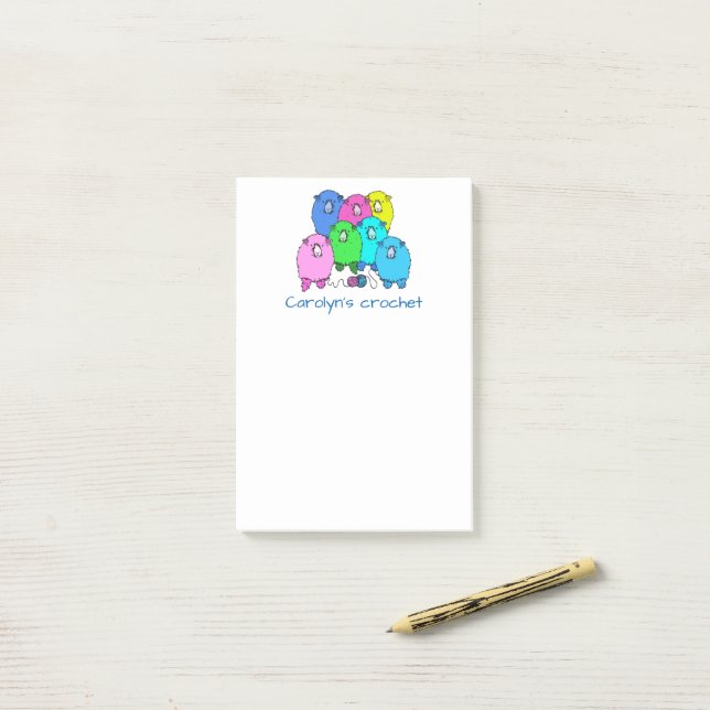 Bloco De Notas Notas de crochê. Cabos e fios, fluffy (Na mesa)