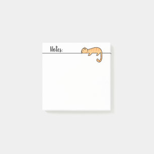 Bloco De Notas 'Notas' de Gato Preguiçoso