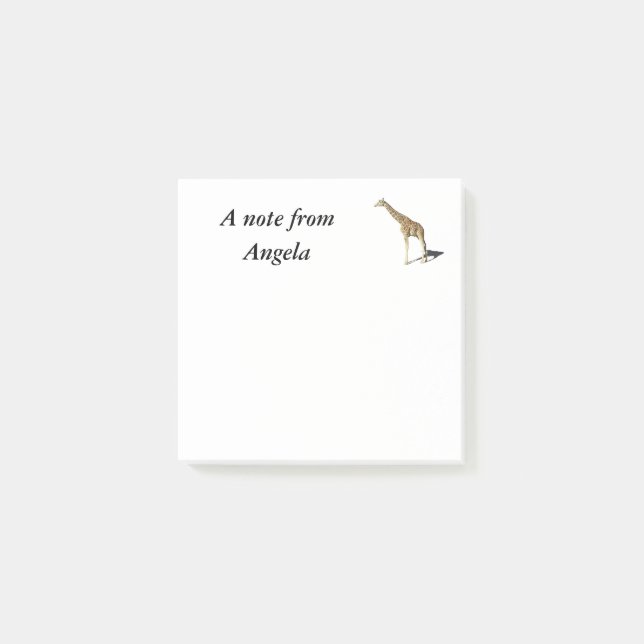 Bloco De Notas Notas de Giraffe (Frente)