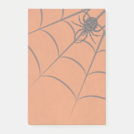 Bloco De Notas Notas de Halloween de Teia de Aranha e Aranha Pret