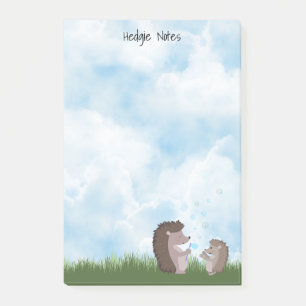 Bloco De Notas Notas de Hedgehogs e Bolhas