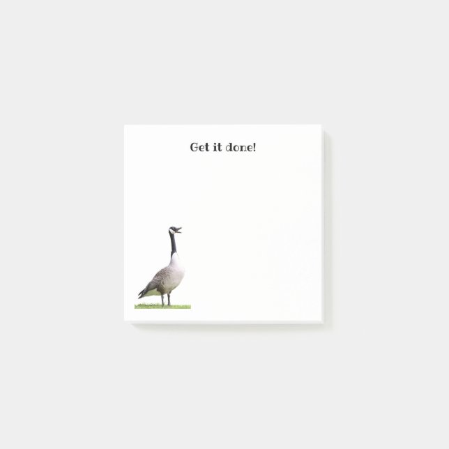 Bloco De Notas Notas de Honra de Ganso do Canadá (Frente)