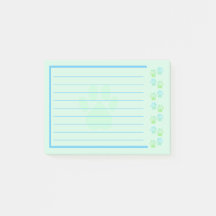 Notas de impressão azul e verde