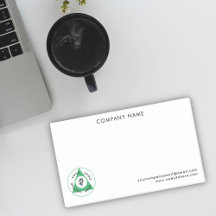 Notas de logotipo personalizadas grandes para empr