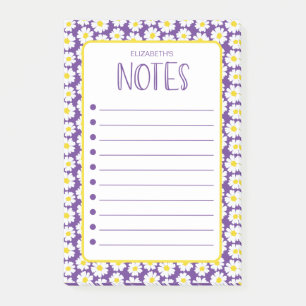 Bloco De Notas Notas de Margaridas Modernas