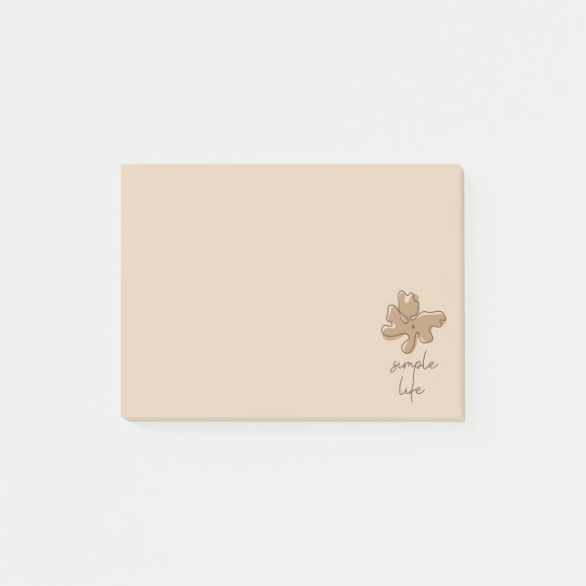 Bloco De Notas Notas de Minimalismo de Vida Simples (Frente)