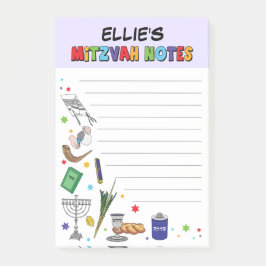 Bloco De Notas Notas de Mitzvah Personalizadas - Estilo 3