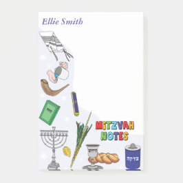 Bloco De Notas Notas de Mitzvah Personalizadas - Estilo 4