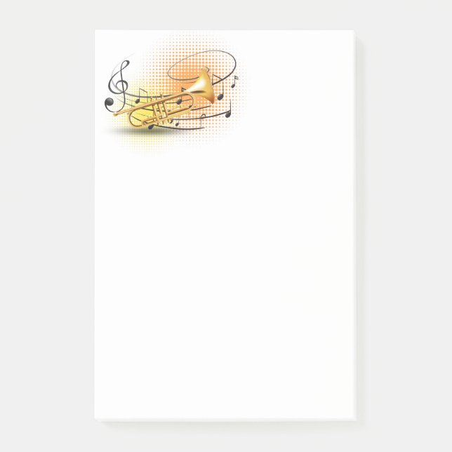 Bloco De Notas Notas de Música Postam Notas (Frente)
