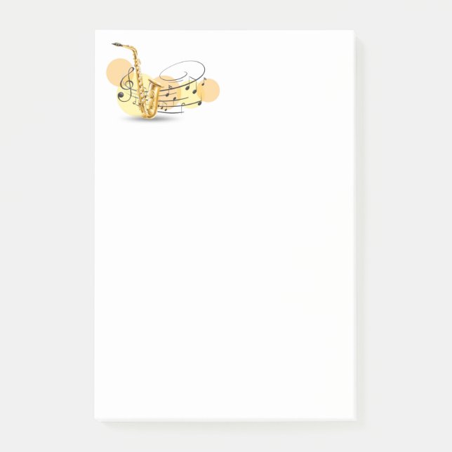 Bloco De Notas Notas de Música Postam Notas (Frente)