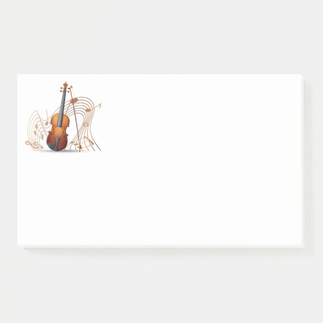 Bloco De Notas Notas de Música Postam Notas (Frente)
