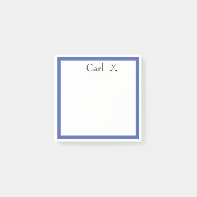 Bloco De Notas Notas de nome PERSONALIZADAS (Frente)