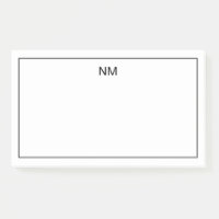 Notas de Papel de carta Monogramas personalizáveis