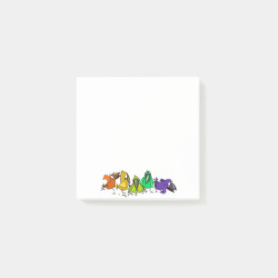 Bloco De Notas Notas de Pássaros Engraçados