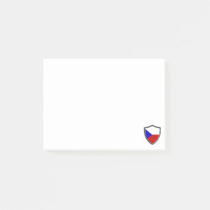 Bloco De Notas Notas de pavilhão checo