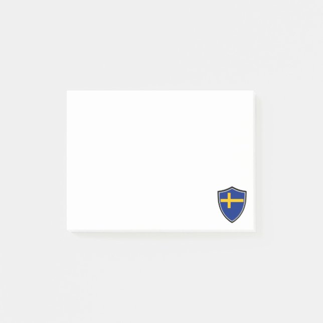 Bloco De Notas Notas de pavilhão suecas (Frente)