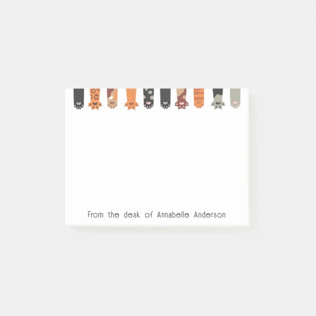 Bloco De Notas Notas de Personalização de Páginas do Cat (Frente)