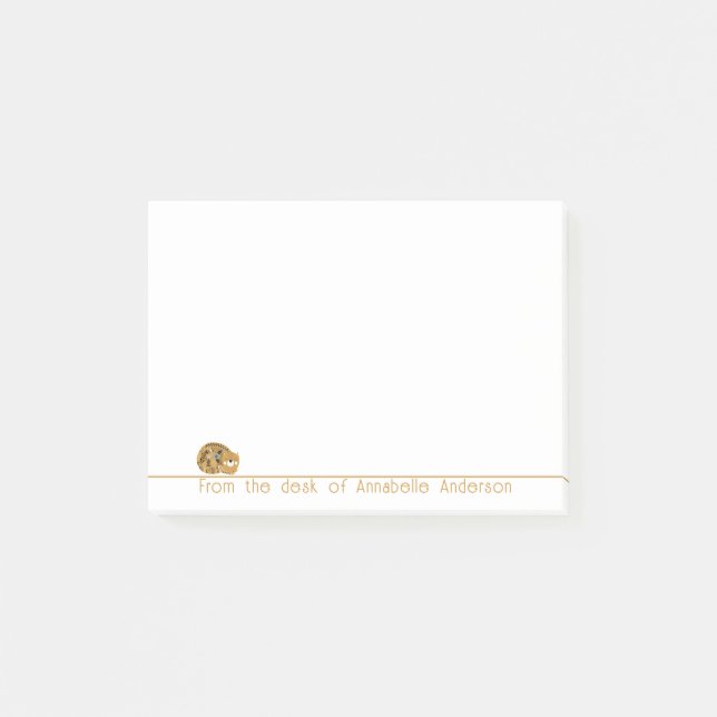 Bloco De Notas Notas de Personalização do Cat Hippie Bonito (Frente)