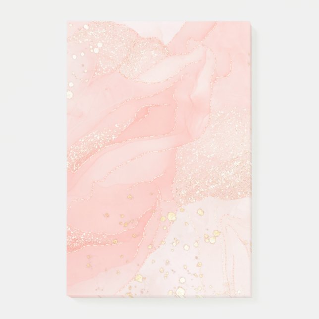 Bloco De Notas Notas de Pêssego Líquido Laranja Pêssego Pós-Ti®,  (Frente)