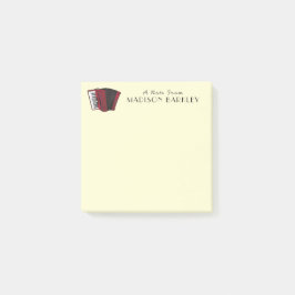 Bloco De Notas Notas de Pós-Imagem de Professores da Banda Musica