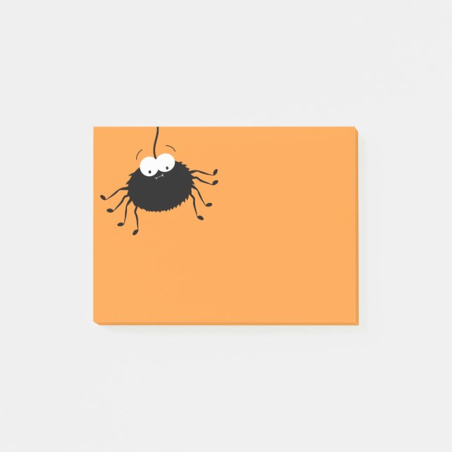 Bloco De Notas Notas de Pós-it® de Aranha do Halloween (Frente)