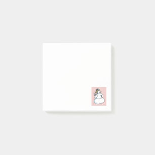 Bloco De Notas Notas de Posit-it da Mulher Neve