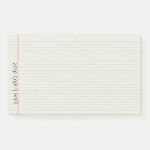 Bloco De Notas Notas de post-it alinhadas da extra grande do