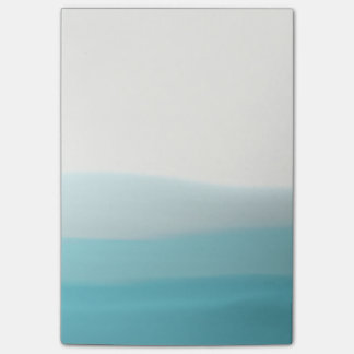 Bloco De Notas Notas de post-it azuis da tintura do mergulho