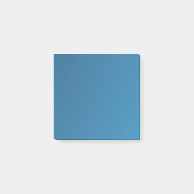 Bloco De Notas Notas de post-it azuis temperamentais (Frente)