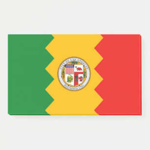 Bloco De Notas Notas de post-it com a bandeira de Los Angeles,