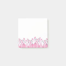 Bloco De Notas Notas de post-it cor-de-rosa do flamingo