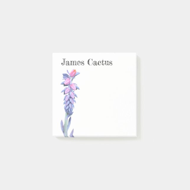 Bloco De Notas Notas de post-it customizáveis da flor do (Frente)