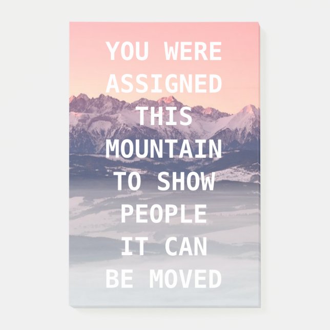 Bloco De Notas Notas de post-it da coleção da montanha (Frente)