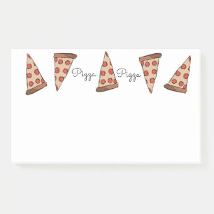 Bloco De Notas Notas de post-it da pizza