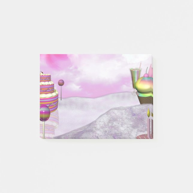 Bloco De Notas Notas de post-it de Candyland (Frente)